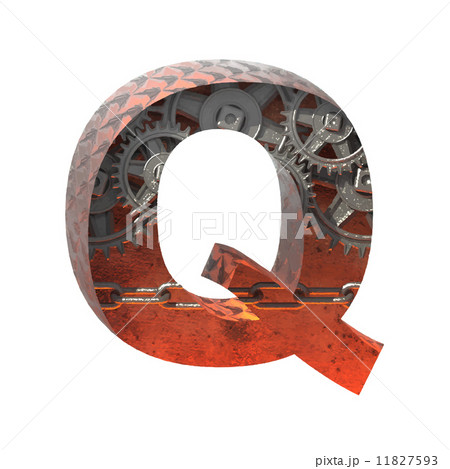 Vector gears cutted figure q. Paste to any background Vector gears cutted figure q. Paste to any background 11827593