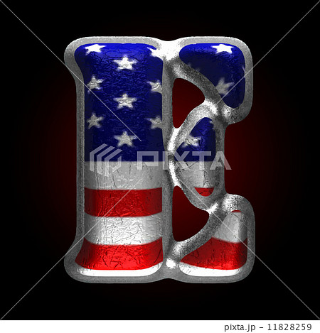 Vector American metal figure e Vector American metal figure e 11828259