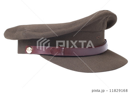 British army officer's field cap isolated on white background 11829168
