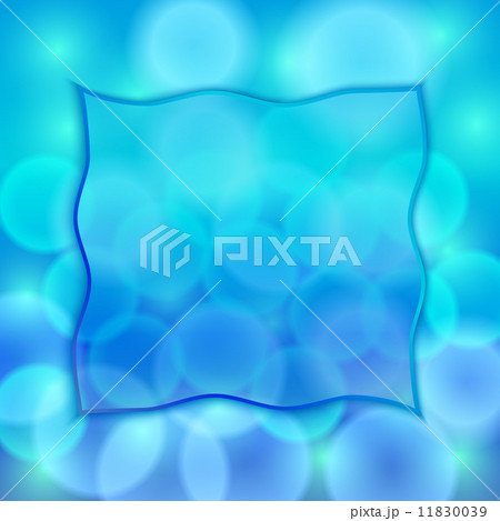 Vector abstract blue background with bokeh effect and frame 11830039