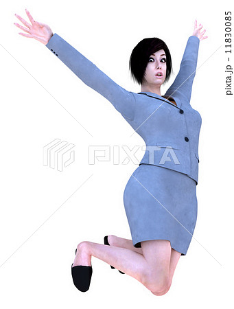 頑張るキャリアウーマン☆Happy Jump 11830085