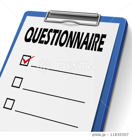 questionnaire clipboard with check boxes 11830307