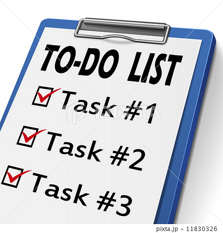 To Do List Clipboardのイラスト素材
