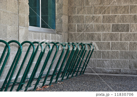 Empty metal industrial blue bike rack Empty metal industrial blue bike rack 11830706