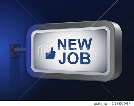 new job words on billboard 11830947
