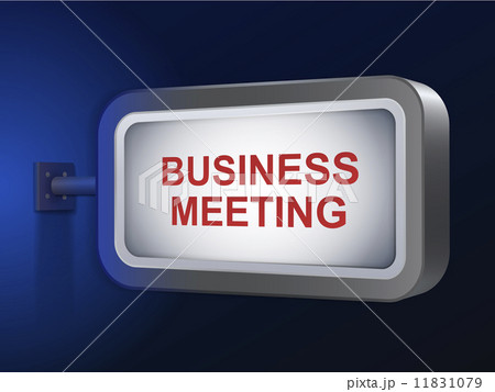 business meeting words on billboard 11831079