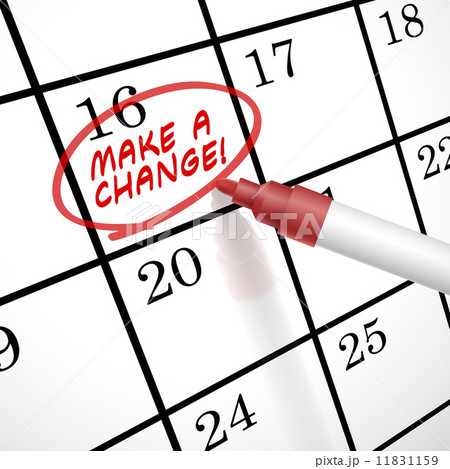make a change words circle marked on a calendar 11831159