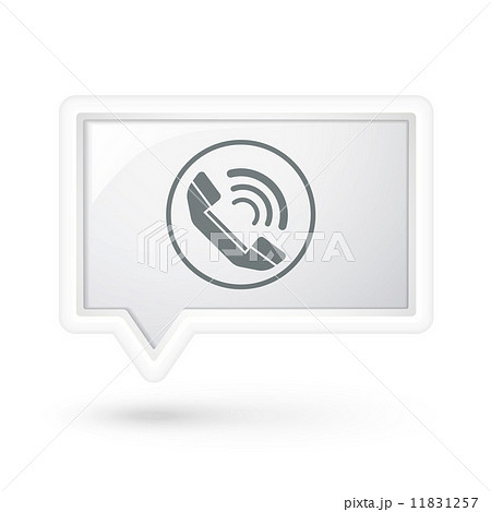 phone call icon on a speech bubble phone call icon on a speech bubble 11831257