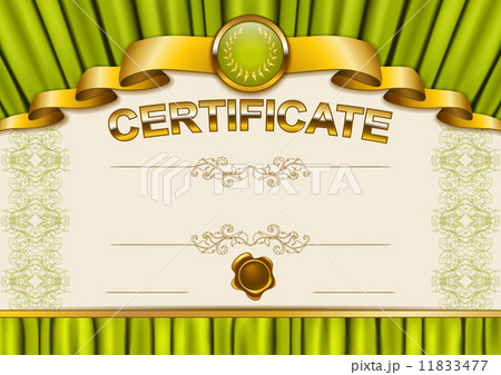 Elegant template of certificate, diploma 11833477