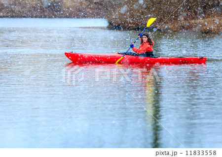 Winter kayaking 11833558
