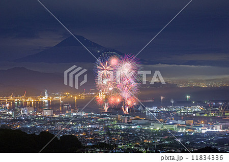 富士山と花火 富士山と花火 11834336