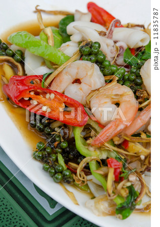 mix seafood , spicy dish 11835787