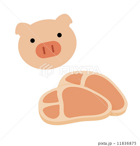 豚肉のイラスト素材 11836875 Pixta