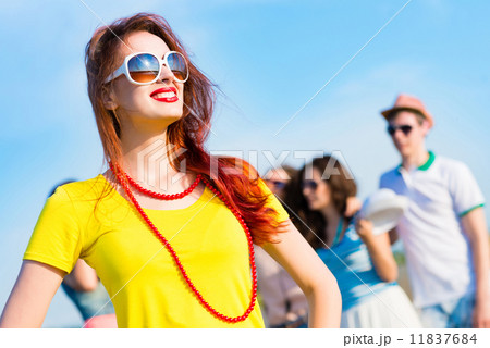 stylish young woman in sunglasses stylish young woman in sunglasses 11837684