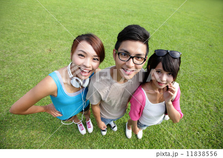 happy students in campus happy students in campus 11838556