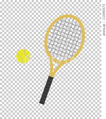 Tennis Racket And Ball Stock Illustration