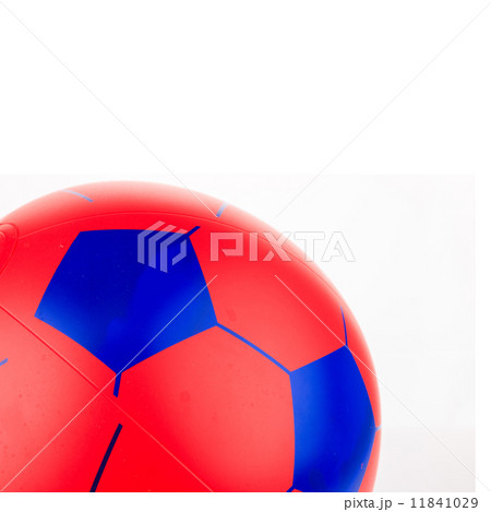 Red inflatable ball isolated on white Red inflatable ball isolated on white 11841029