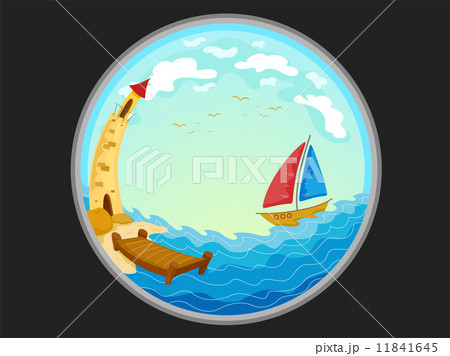 Telescopic View of a Boat and a Lighthouse Telescopic View of a Boat and a Lighthouse 11841645