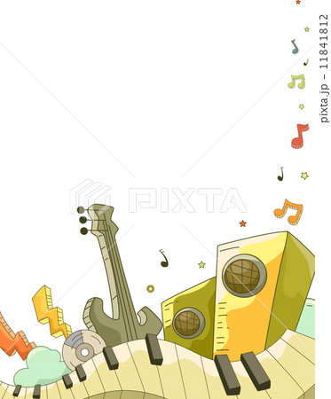 Music Elements Doodle Background 11841812