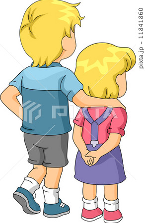 Brother and Sister - Stock Illustration [11841860] - PIXTA