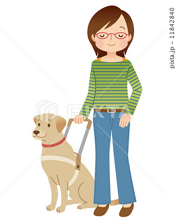 盲導犬　視覚障害者 11842840