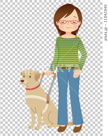 盲導犬　視覚障害者 11842840