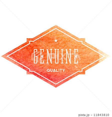 Vintage label with vector watercolor background 11843810