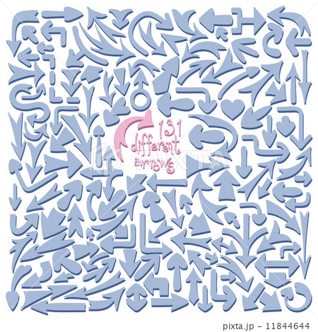 Set 131 different arrows. Design elements. Set 131 different arrows. Design elements. 11844644