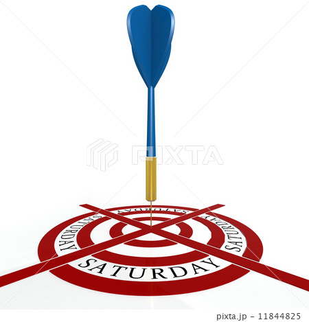 Dart board with Saturday 11844825