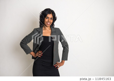 indian business woman with plain background 11845163