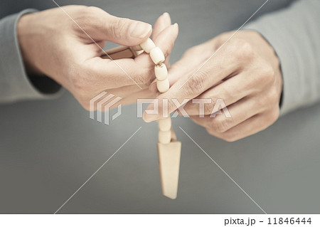 Hands with rosary beads Hands with rosary beads 11846444