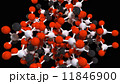 Molecule isolated on black 11846900