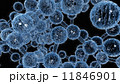 Molecule isolated on black 11846901