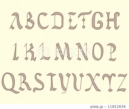 Alphabet Vatican in eighth century style Alphabet Vatican in eighth century style 11852656