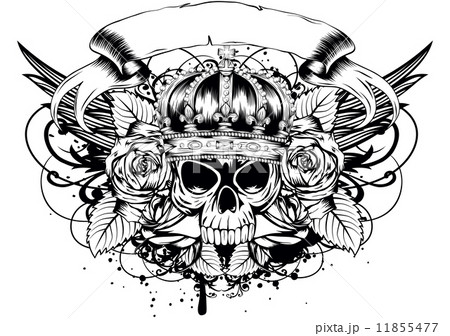 skull corona roses 11855477