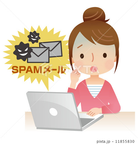 スパムメール パソコン 女性 スパムメール パソコン 女性 11855830