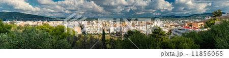 Panoramic view of Eivissa center. Ibiza, Spain 11856065