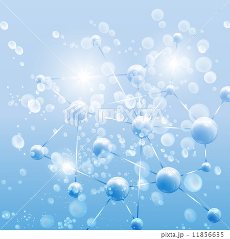 Blue Abstract background, molecule structure vector illustration 11856635