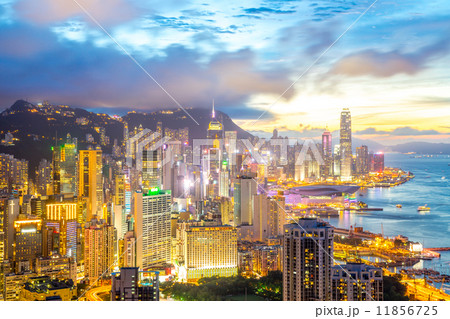 hong kong Skyline from braemar hill hong kong Skyline from braemar hill 11856725