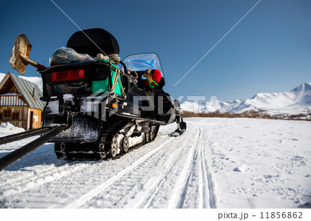 Snowmobile. Kamchatka, Far East, Russia 11856862