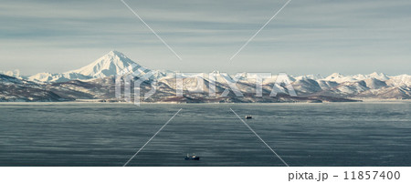Panoramic view of Viliuchinsky Volcano 11857400