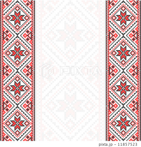 Embroidery. Ukrainian national ornament  11857523