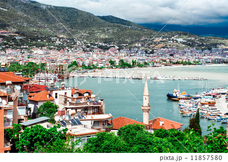 View from the old fortress to Alanya port. Turkey View from the old fortress to Alanya port. Turkey 11857580
