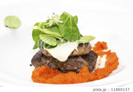 baked meat in a sauce of peppers and tomatoes baked meat in a sauce of peppers and tomatoes 11860137