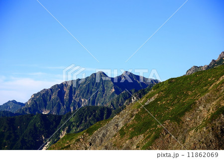 夏の八方尾根から見た鹿嶋槍ヶ岳 夏の八方尾根から見た鹿嶋槍ヶ岳 11862069