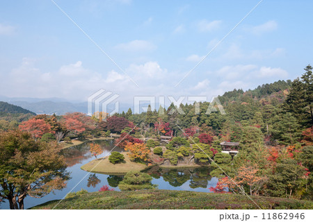 修学院離宮　上離宮　浴龍池 11862946