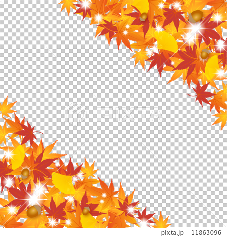 Autumnal leaves frame 11863096