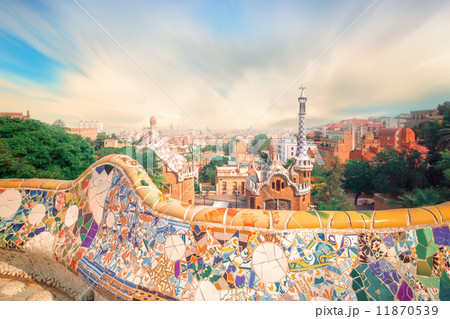 Park Guell in Barcelona, Spain Park Guell in Barcelona, Spain 11870539