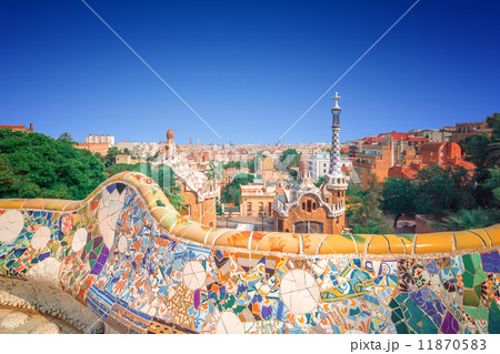 Park Guell in Barcelona, Spain Park Guell in Barcelona, Spain 11870583