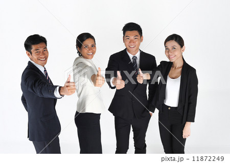 Asian Colleagues Thumbs Up Asian Colleagues Thumbs Up 11872249